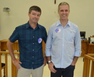 José Márcio (vice-presidente eleito) e Paulo Sérgio (presidente eleito)