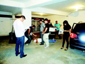 Reconstituição do crime feita em 2014