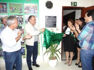 Homenagem póstuma a Sidnei Nobre da Silva, extensionista da Emater falecido há seis anos, vítima de um acidente automobilístico