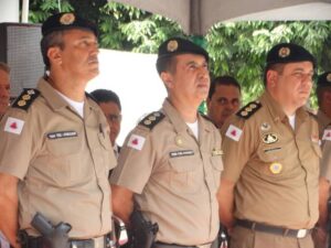 Tenente-coronel Joedson, coronel Ranieri e coronel Nocelli 