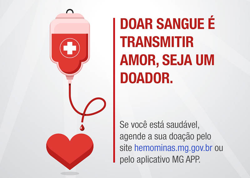 Veja os horários para doação de sangue no Hemominas durante a