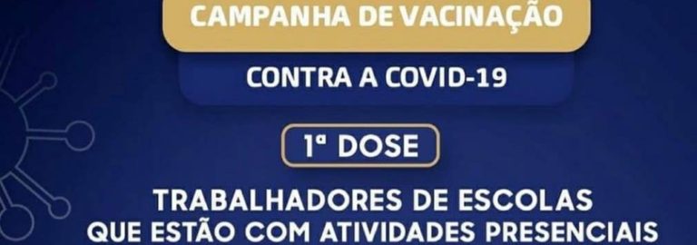 Muriaé inicia vacinação de trabalhadores da educação