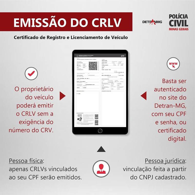 Veja como emitir o CRLV no site do Detran