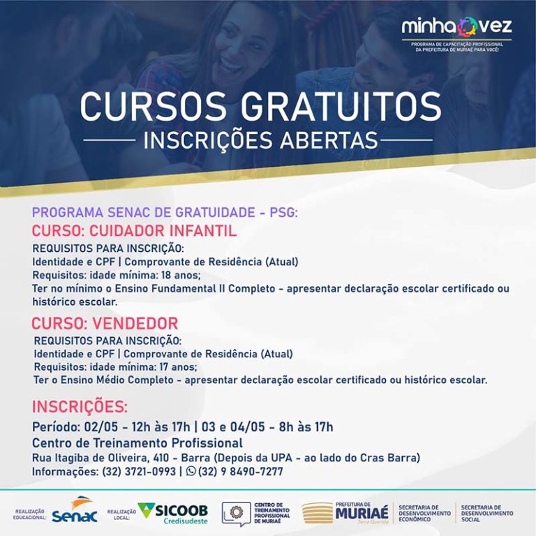 Programa 'Minha Vez' – Prefeitura de Muriaé